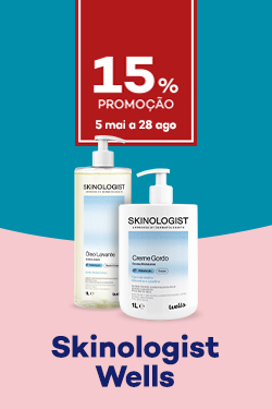 Marca Skinologist Wells com 15% de desconto direto - de 5 maio a 28 agosto